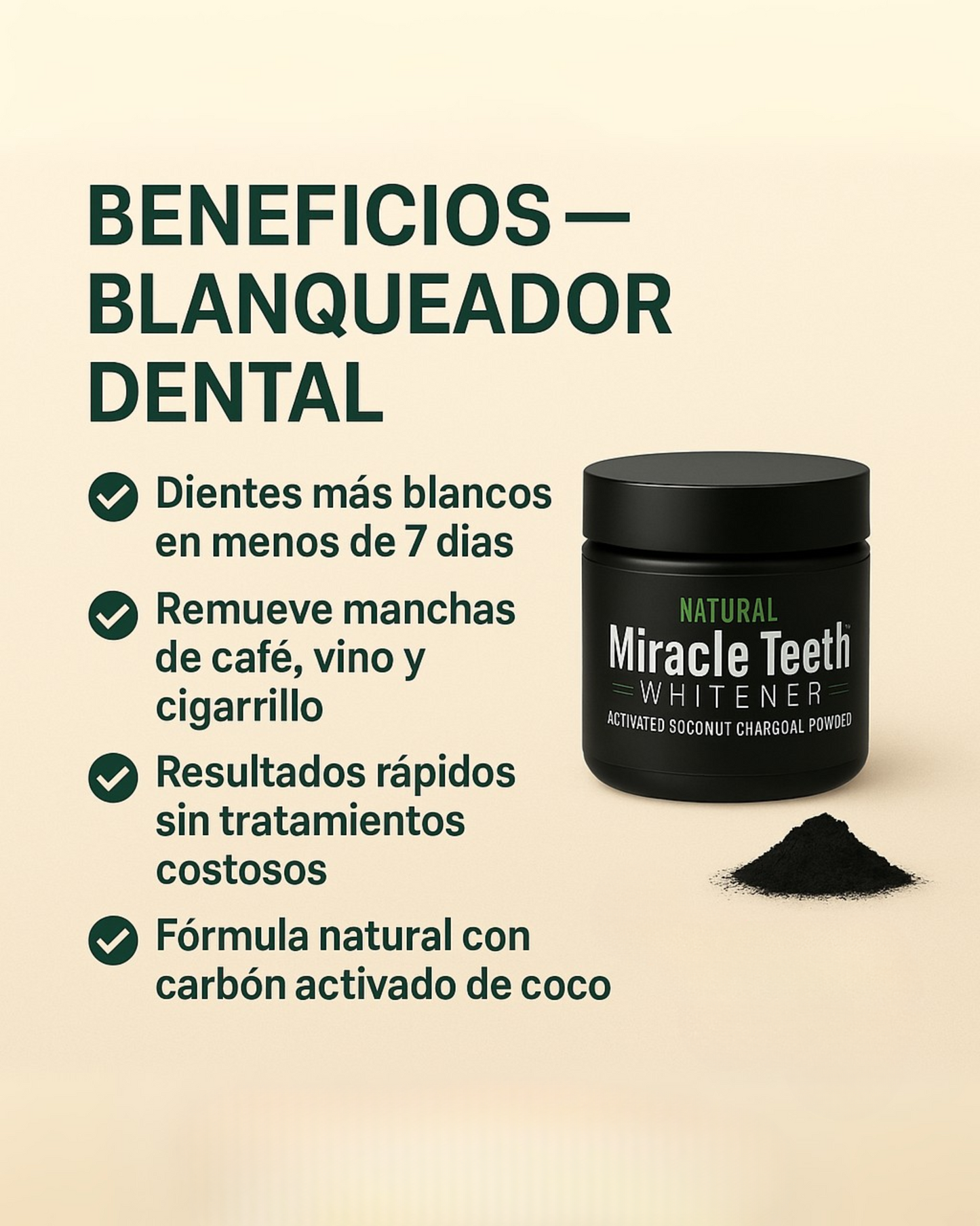 Pack 3x1 Blanqueador dental 100% natural – Sonrisa más blanca en solo 7 días