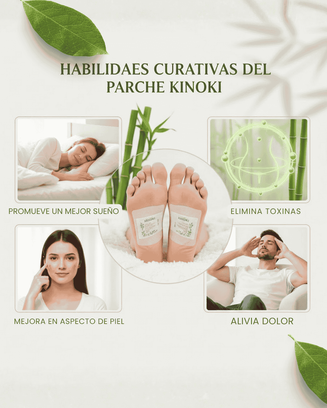 Parches Kinoki. Elimina toxinas y despertá liviano