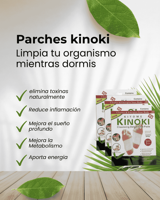 Parches Kinoki. Elimina toxinas y despertá liviano